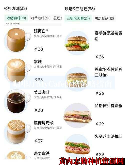 咖啡厅MyCafe价格策略指南