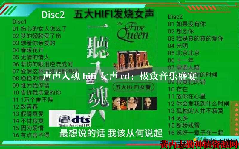 声声入魂 hifi 女声 cd：极致音乐盛宴